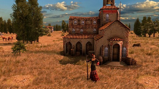 AoE III DE Flamenco Dancer at sunrise