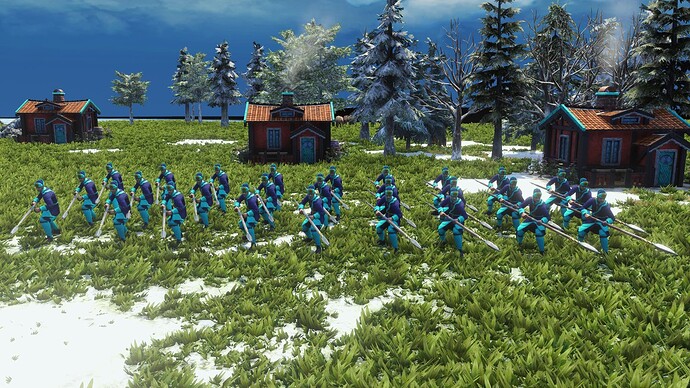 AoE III DE Swedes Dalkarl Pikeman during the day