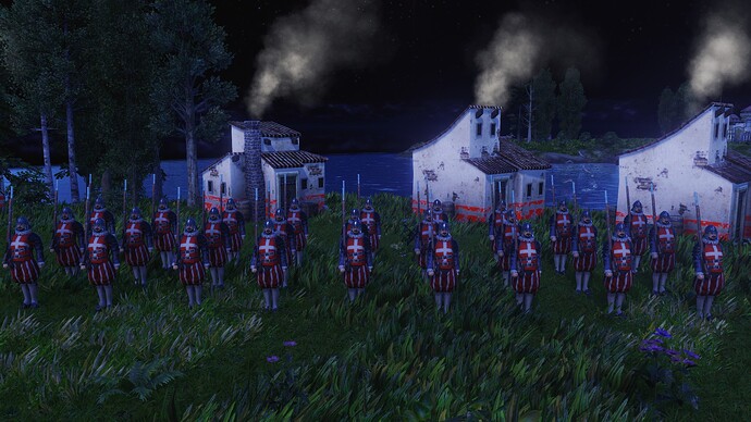 AoE III DE Maltese Veteran Sentinel during the night