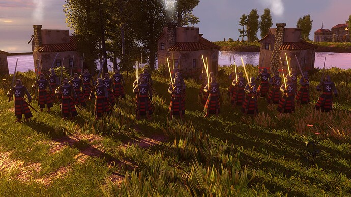 AoE III DE Maltese Guard Hospitaller at sunset