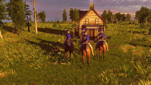 AoE III DE Crabat at sunset