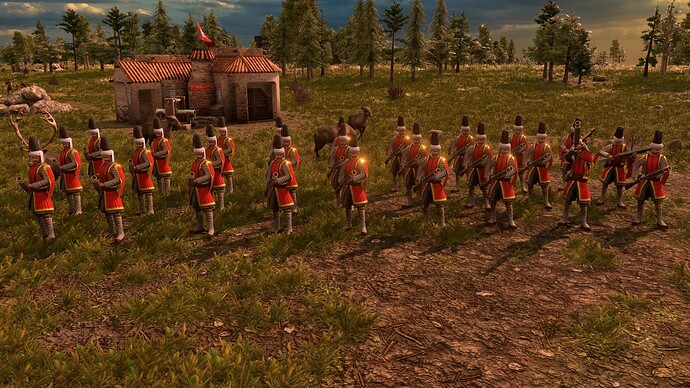 AoE III DE Ottoman Grenade Launcher Ulufeli at sunrise