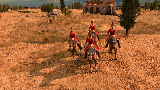 AoE III DE Wallachian Horse Archer at sunrise
