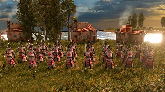 AoE III DE Maltese Dignitaries Hospitaller at sunrise