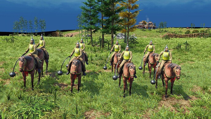 AoE III DE Chinese Disciplined Meteor Hammer during the day