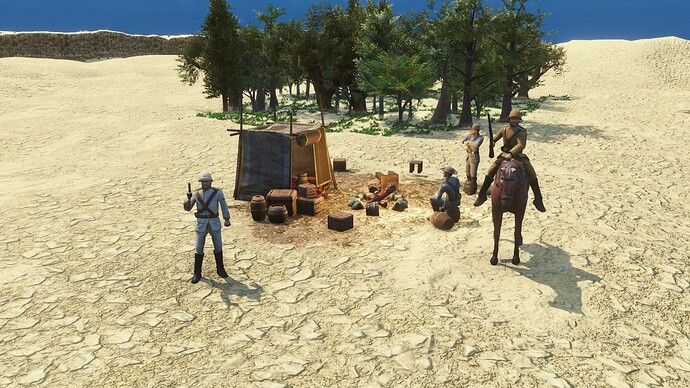 AoE III Campsite during the day