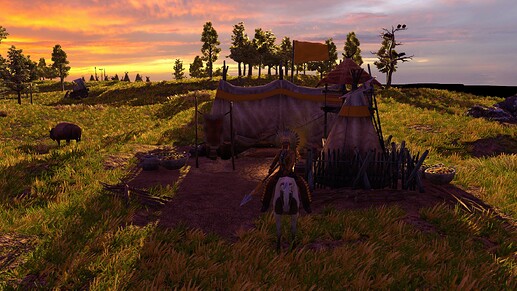 AoE III DE Ogle Tanka Un at sunset