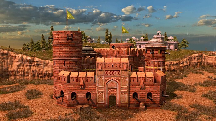 AoE III DE Agra Fort at sunrise