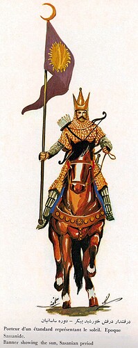 Sassanian Persian Sun Standard Bearer Cavalryman