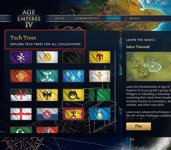 tech tree opening