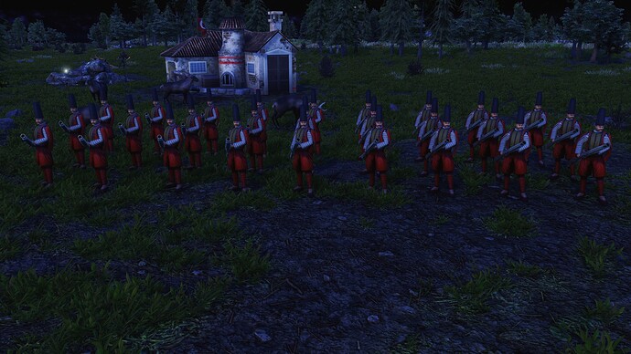 AoE III DE Ottoman Grenade Launcher Humbaraci during the night