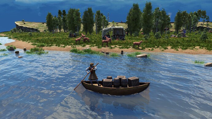 AoE III DE River Trader during the day