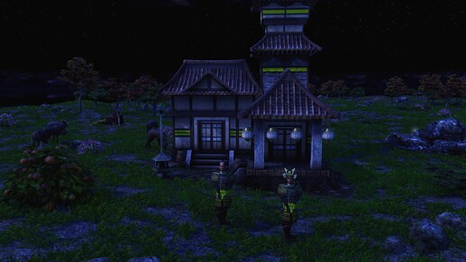 AoE III DE Kichiro during the night
