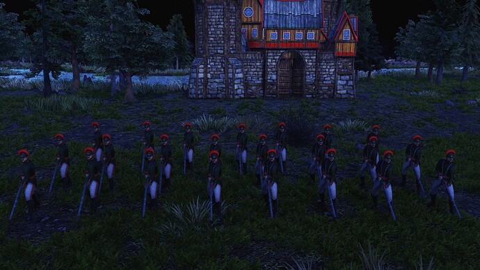AoE III DE Russian Counter Jaeger during the night