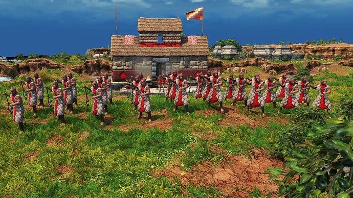 AoE III DE Inca Bolas Warrior during the day