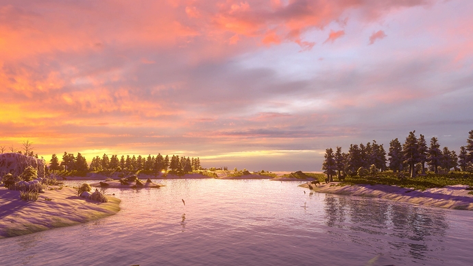 AoE III DE Bering Strait at sunset