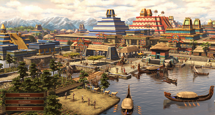 AoE III DE Tenochtitlan during the day