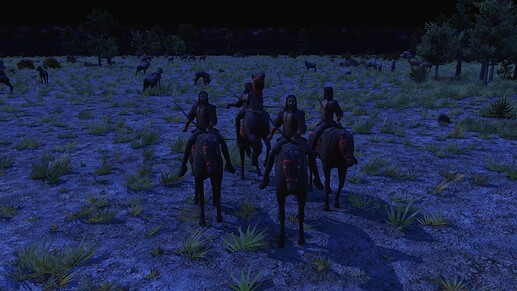 AoE III DE Wokou Horseman during the night