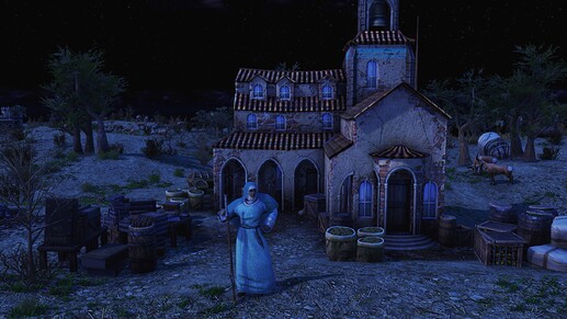 AoE III DE Italian Devotee during the night