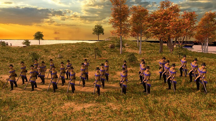 AoE III DE United States Veteran Sharpshooter at sunrise