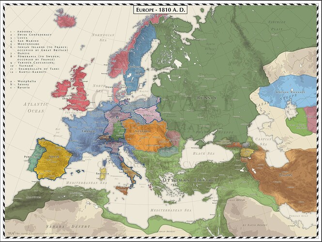 1810 Europe