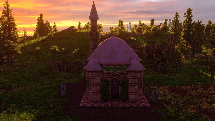AoE III DE Hausa Mosque at sunset