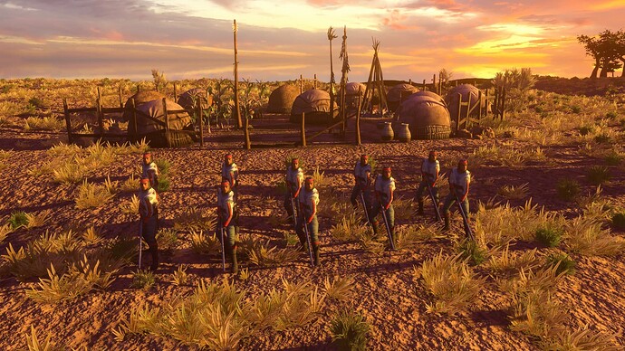 AoE III DE Navajo Rifleman at sunset
