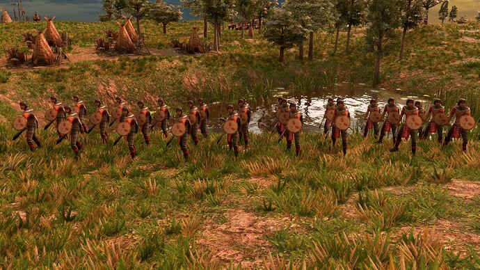AoE III DE Lakota Elite Club Warrior at sunrise