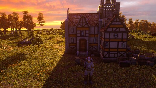 AoE III DE Astronaut armed with a Laser Gun at sunset