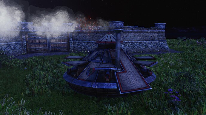 AoE III DE Leonardo's Tank during the night I