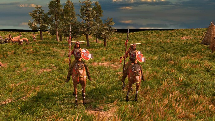 AoE III DE Lakota Takala Soldier at sunrise
