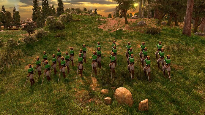 AoE III DE Mexicans Reservistas Insurgente at sunrise