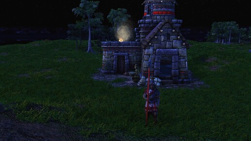 AoE III DE Manco Inca during the night