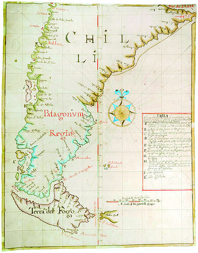10 Mapa de Chile en el Archivo General de Indias (1671)