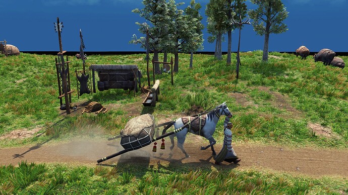 AoE III DE Trade Travois during the day