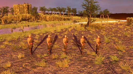 AoE III DE Wokou Monk at sunset