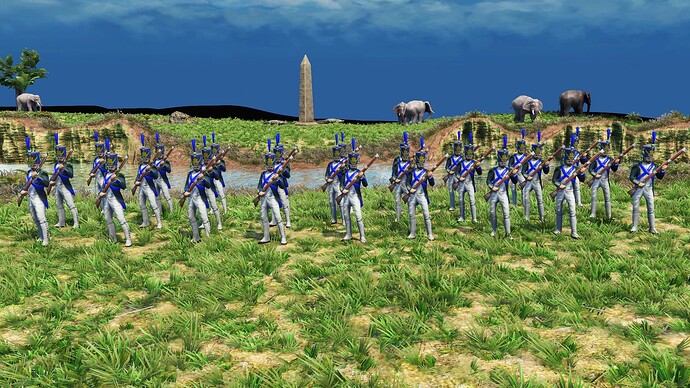 AoE III DE French Voltigeur during the day