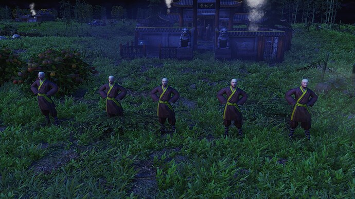 AoE III DE Chinese Disciple during the night