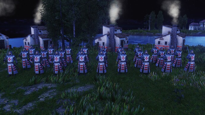 AoE III DE Maltese Hospitaller during the night