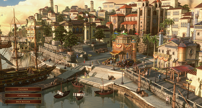 AoE III DE Lisbon during the day