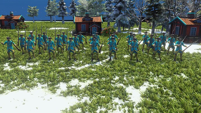 AoE III DE Swedes Guard Carolean during the day