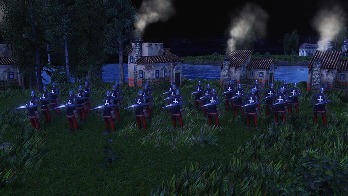 AoE III DE Maltese Arbalester during the night