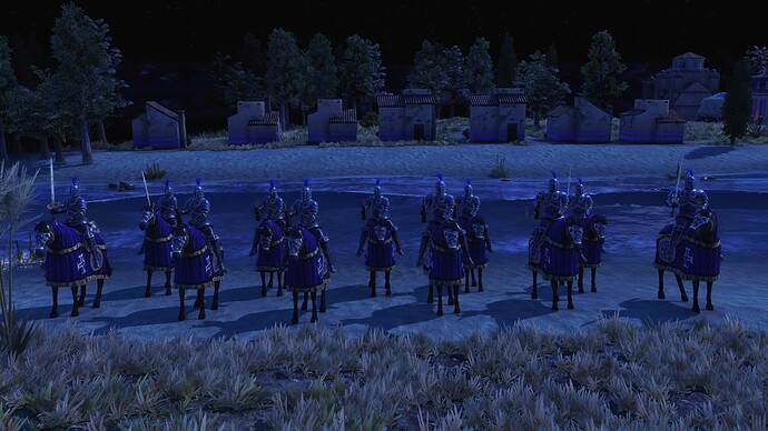 AoE III DE Portuguese Order Knight during the night