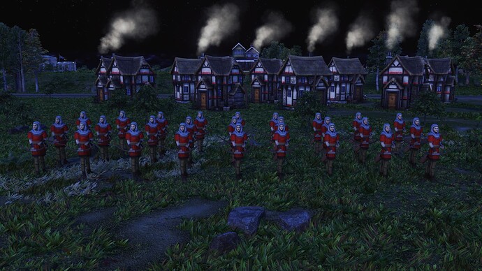 AoE III DE British Longbowman during the night