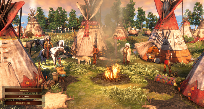 AoE III DE Great Council at sunrise