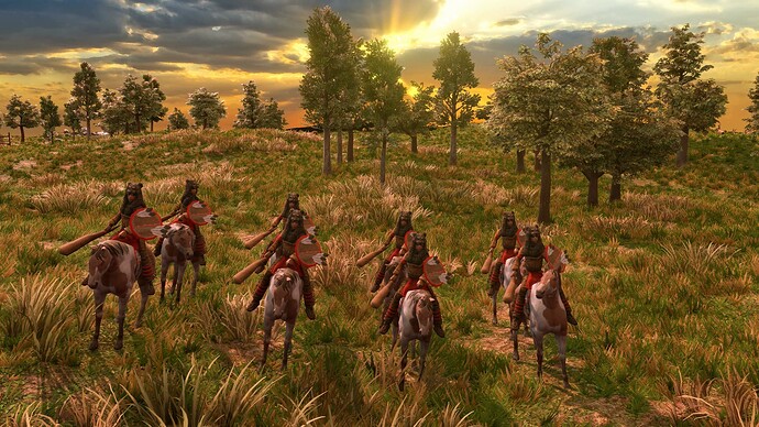 AoE III DE Champion Tashunke Prowler at sunrise