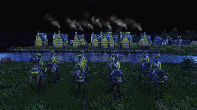 AoE III DE German Prussian Uhlan during the night