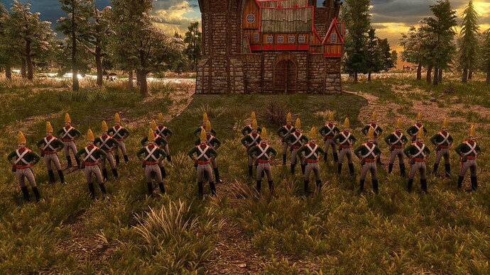 AoE III DE Russian Pavlov Grenadier at sunrise