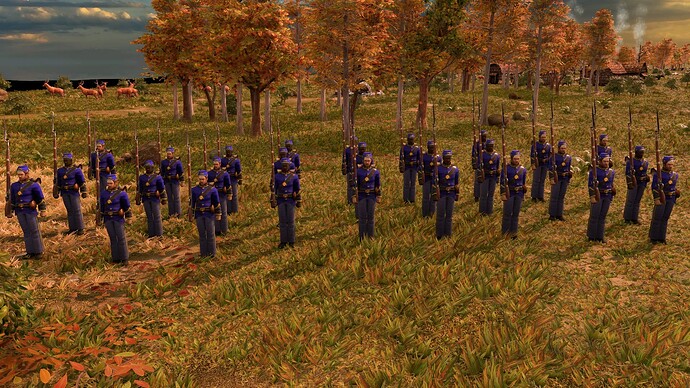 AoE III DE United States Imperial Regular at sunrise