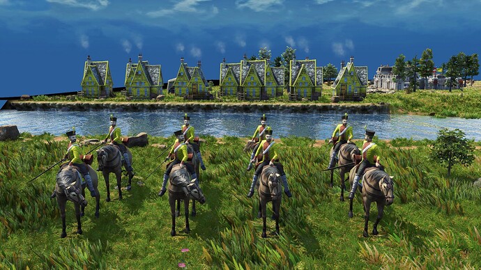 AoE III DE German Uhlan during the day